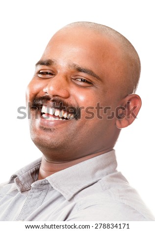 Portrait of happy laughing young Indian man; Mumbai; Maharashtra; India; Asia; South East Asia;