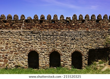 Ancient defense fortress stone wall