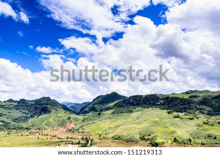Highland landscape at the north Vietnam