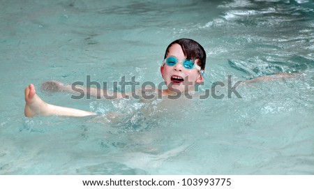 Drowning swimmer seeking rescue. Insurance concept.
