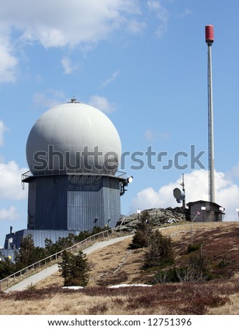 Nato distant early warning - high-resolution radar in Germany Europe