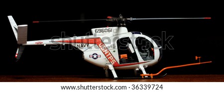 White rescue helicopter - plastic kit 1:72 scale - marking is fictive