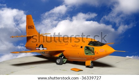 The Bell X-1, originally designated XS-1, was a joint NACA-U.S. Army Air Forces/US Air Force supersonic research project and the first aircraft to exceed the speed of sound. Plastic kit 1:48 scale
