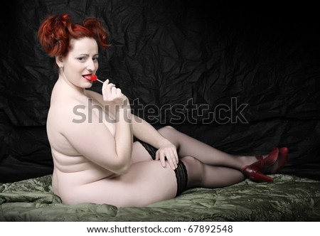 Типови на погледи - Page 3 Stock-photo-retro-style-picture-overweight-woman-with-red-lollipop-low-key-studio-shot-with-black-background-67892548