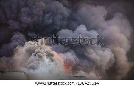 Smoke background - air pollution concept.