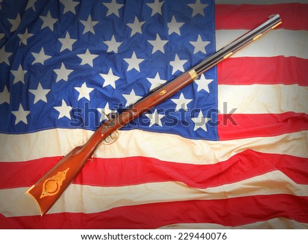 The Great Plains Rifle ( Hawken type ) was a muzzle loading rifle used on the prairies and in the Rocky Mountains of the United States during the early frontier days in 19th century.