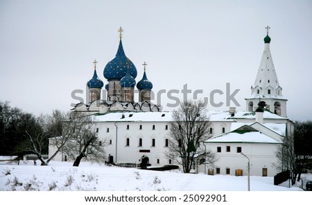 The golden towns of Russia. Suzdal. Kremlin. The Cathedral of the Nativity
