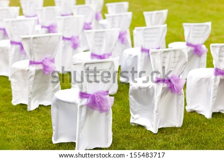 Wedding decoration. The wedding ceremony.