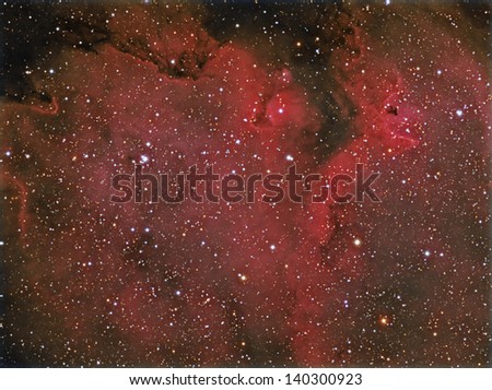 The Soul Nebula (IC1848) - An emission nebula in the constellation Cassiopeia
