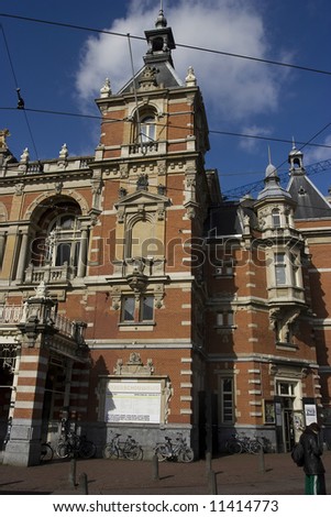 Victorian building in Amsterdam, dutch architecture