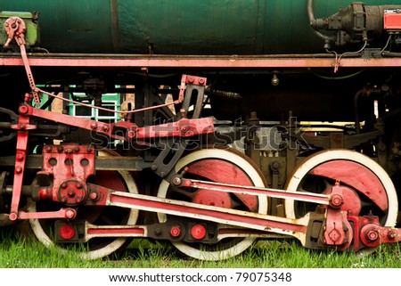 Touristic steam engine train
