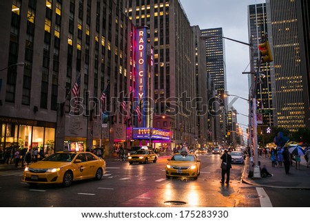 NEW YORK CITY - USA, JULY 02:  Radio City Music Hall at Rockefeller Center in New York City on July 02, 2013