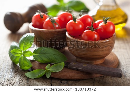 Cherry Tomatoes And Basil