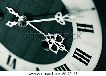 antique looking clock dial