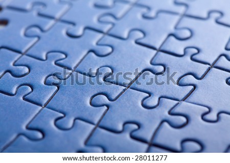 abstract blue puzzle background