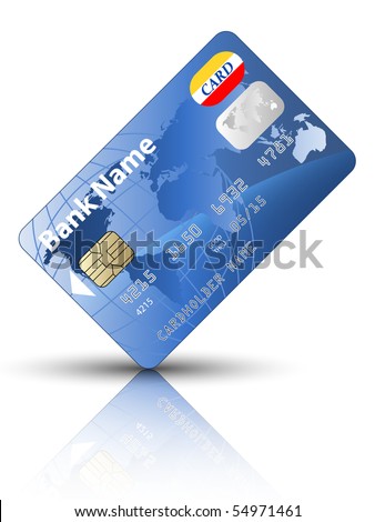 credit cards icon. Icon of a credit card,