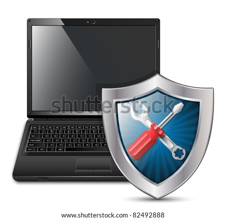 Laptop Service Logo