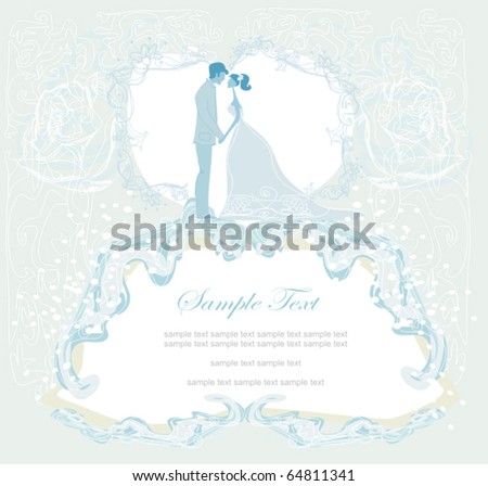 stock vector elegant wedding background