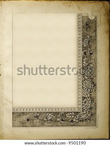 page of 1900 old pattern paper
