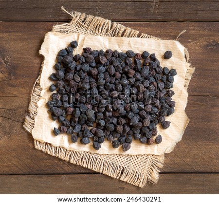 Pile of Black Chickpea on a wooden background