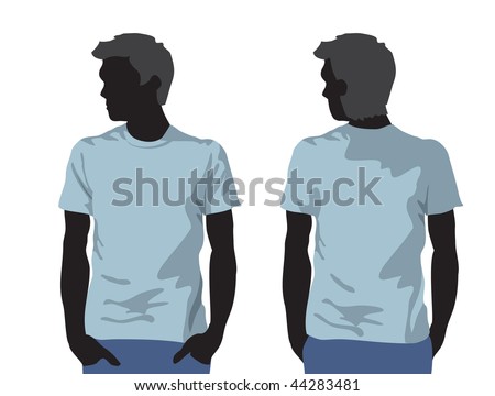t shirt template vector. Men#39;s t-shirt template