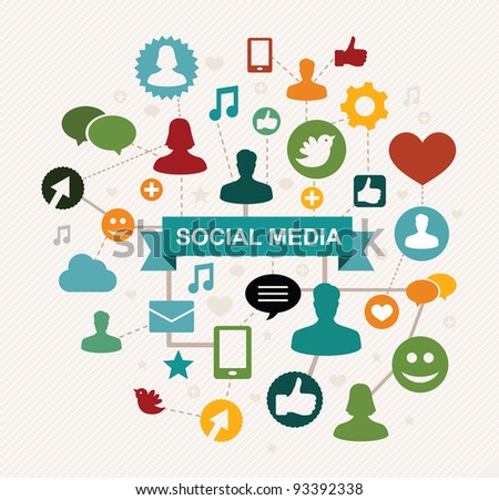 facebook concept vector illustration facebook concept vector illustration