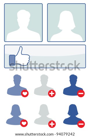 social media set vector illustration facebook concept social media set vector illustration facebook concept