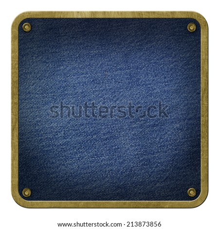 jeans and Bress plate background