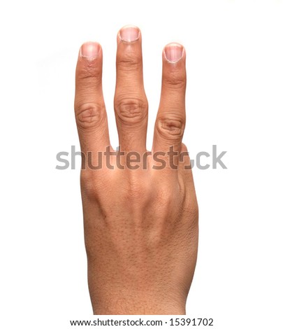 hand 3 fingers