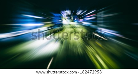 traffic light on highway,light spectrum,abstract colorful background