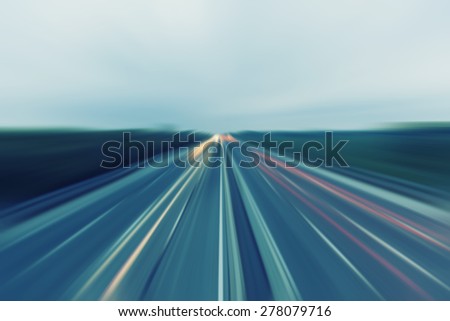 heavy traffic on highway ,fast cars traveling on the highway ,abstract speed transportation background