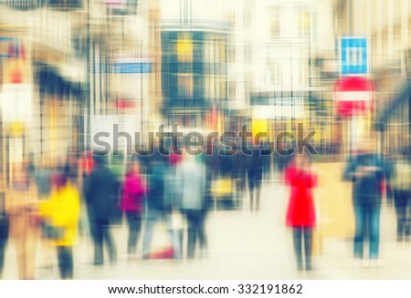 abstract people in the city