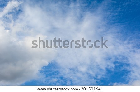 bright light cloudy and blue color sky pattern as background