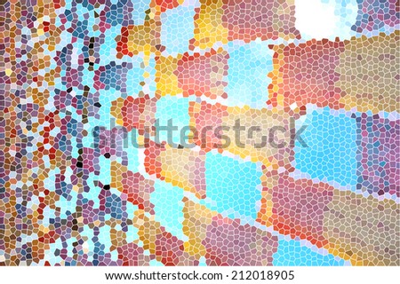 abstract Mosaic pattern with effect geometric shapes.Colorful background.
