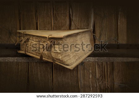 Old books. Clipping path