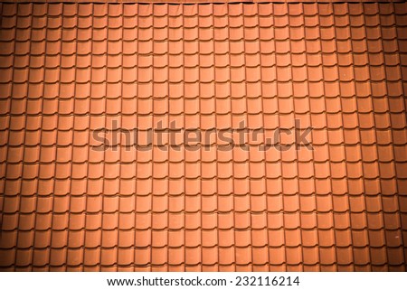 Tile-roofed house.architecture, attic, background,