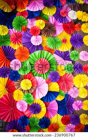 Paper folding  Multicolored ,Background of colorful paper folded