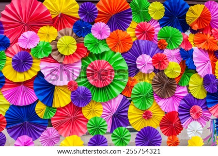 Paper folding 
Multicolored ,Background of colorful paper folded