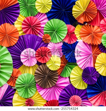Paper folding \
Multicolored ,Background of colorful paper folded