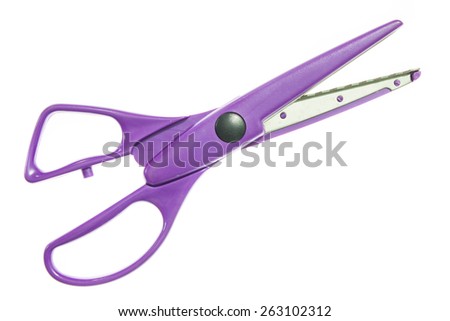 scissors. Object is isolated on white background