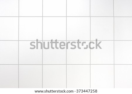 White tiles wall background