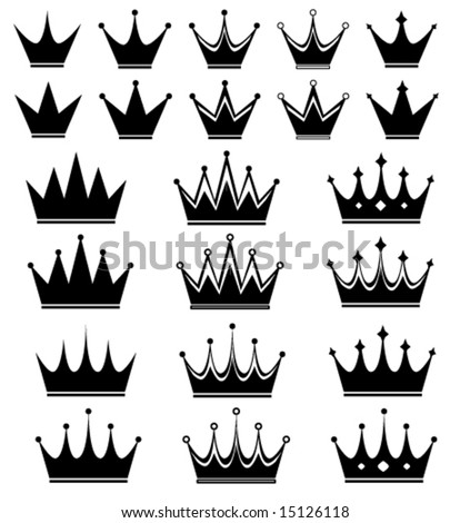 Free Vector Crown on Crown Stock Vector 15126118   Shutterstock