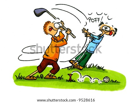 golf cartoon. stock photo : Golf Cartoon