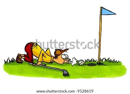 golf cartoon. stock photo : Golf Cartoon