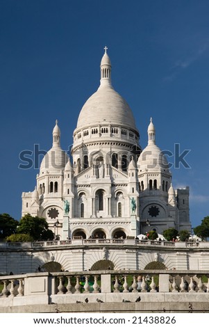 stock photo Basilique of Sacre Coeur Montmartre Paris France