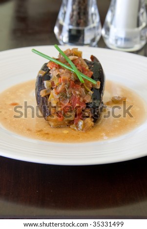 Vegetarian Stuffed Eggplant