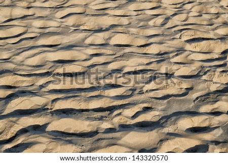 Isolated sand dunes
