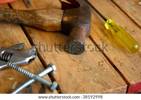 Tools on Work Bench