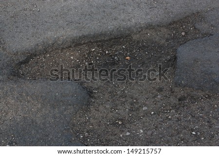 Hole in the road