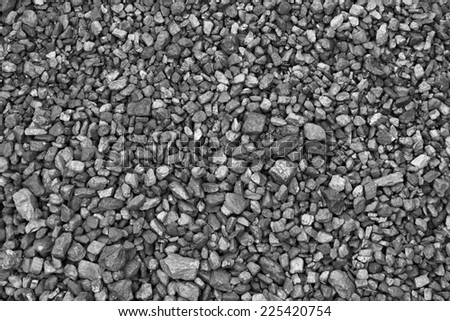 Coal mine deposit mineral black cube stone background